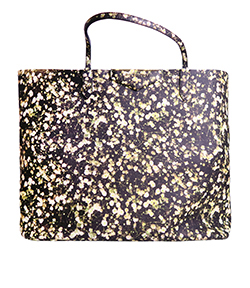 Large Baby's Breath Antigona Tote, Canvas, Floral, 3C0125, DB/T/Pouch, 3*
